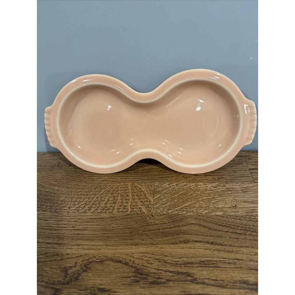 3 Piece Set- Vintage Fiestaware Sugar Creamer‎ Tray Set Apricot